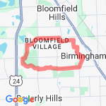 8+ mile loop route map