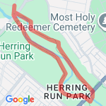 Herring Run trail 1 route map
