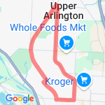 6 miles  route map