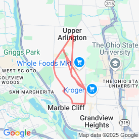 Run My Route - Running Map 6 miles 