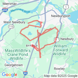 ,iddle - 26.54 Km route in Newburyport