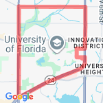 9 Miles Gainesville route map