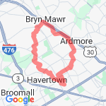 August 20, 2013 route map