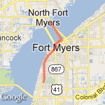 The Edison to the The Edison Bridge route map