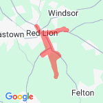 10 miles around town route map