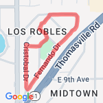 Los Robles Big Loop route map
