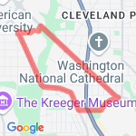 Fist DC Run, 2.8 mi. route map