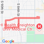 Short P woolworth/cedar route map