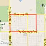 square to parkside route map