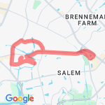 6.27 miles route map