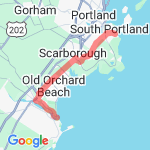 Ferry beach to Biddeford to Cape route map