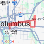 Columbus Marathon  1st 10M route map