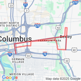 Run My Route - Running Map Columbus Marathon  1st 10M