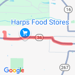 Six Miles Beebe-Caps route map