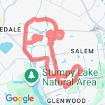 8.85 miles route map