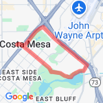 San Diego Creek  route map