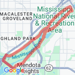 St Paul River Run route map