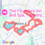 Lake Christopher and Lake James route route map