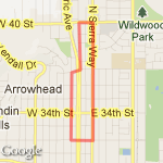 40th St Walk route map