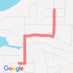 Rood to Brookway route map