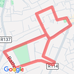 3Km Rathmines route map
