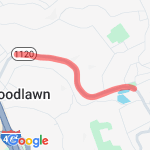 Stop light on Memorial Parkway route map