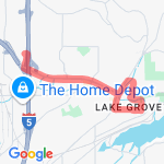 Lake Oswego Loop route map