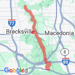 Pennisulat to Canal  route map