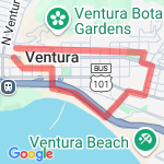 Poli, Pier, Santa Clara route map
