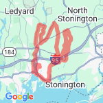 Mystic and Stonington route map