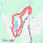 7.6k = 4.7 miles route map