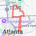 Vuelta Atlanta route map