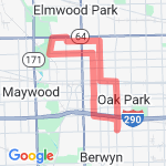 10 miles route map