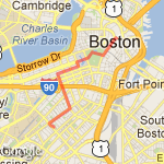 Work to Home route map