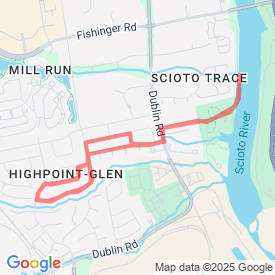 Run My Route - Running Map loop to river combo