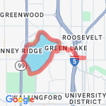 Greenlake from Kathy's route map