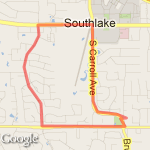 Bryron Nelson 1709 route map