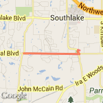 Whites Chapel Continental route map