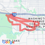 Washington to Memorial route map
