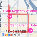 Dragon Con Hotel Tour route map