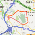 WORSLEY MONTON HOME route map