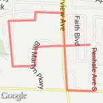 2nd Running Route route map