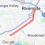 Victoria Ave. Run route map